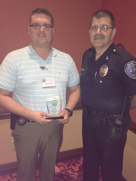 Chickasha Police Officer receives Law Enforcement Award for substance abuse enforcement, prevention