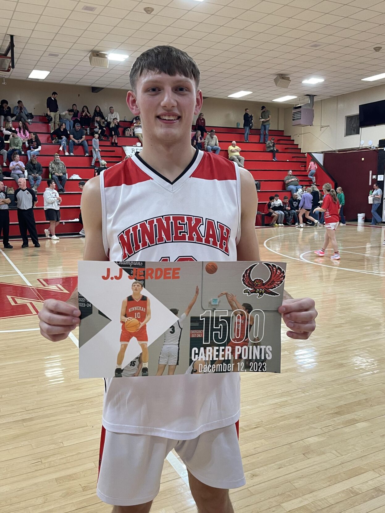 BASKETBALL Ninnekah's Jerdee reaches 1,500 points Sports