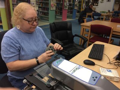 Chickasha Public Library gets new microfilm machine