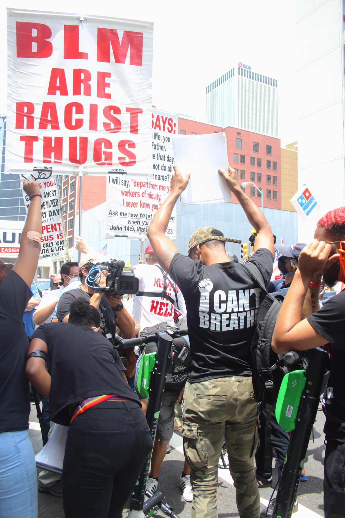 Trump Rally BLM "Racist Thugs"