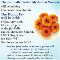 Jim Falls United Methodist Church - Ad from 2024-05-18
