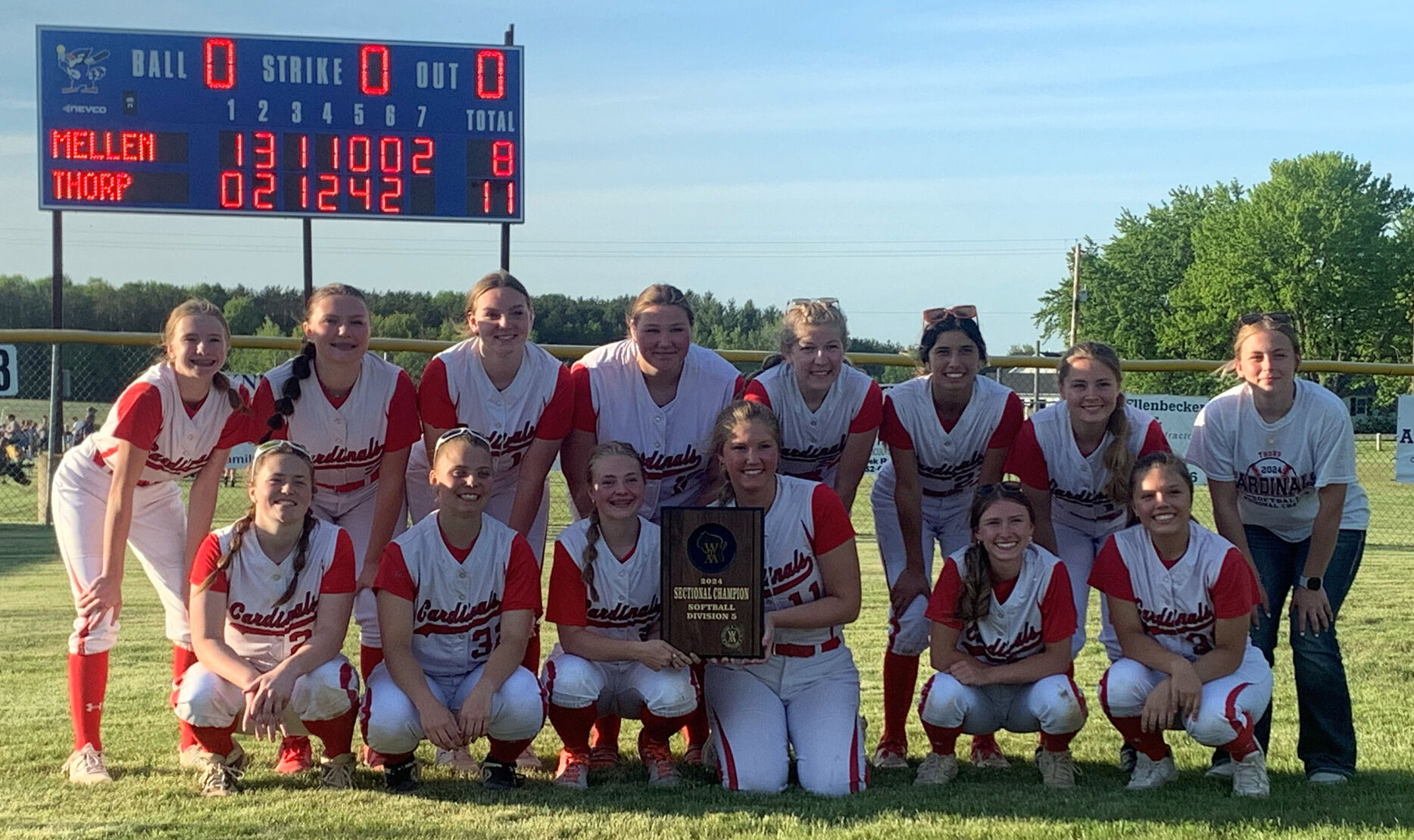 Thorp Softball Secures Division 5 State Tournament Spot with Impressive