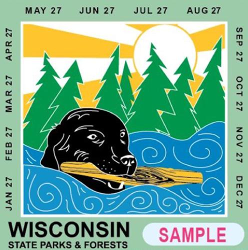 Wisconsin State Park and Forest vehicle admission pass design