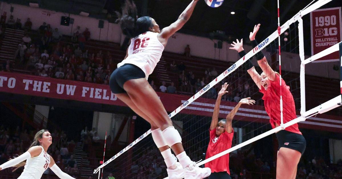 Photos: Wisconsin volleyball hosts former stars in alumni match