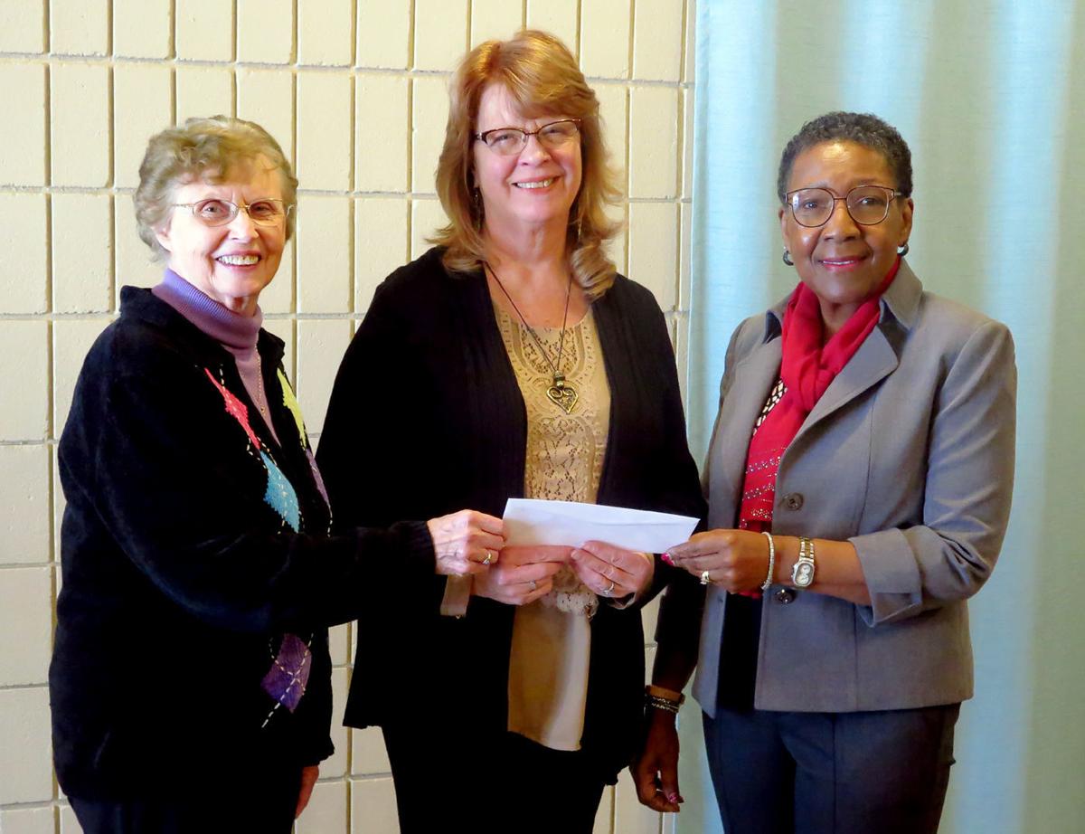 P.E.O. presents grant to The Bridge to Hope
