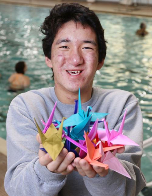 Crazy For Cranes College Freshman From Chippewa Falls Folds Paper Into Birds Local News Chippewa Com