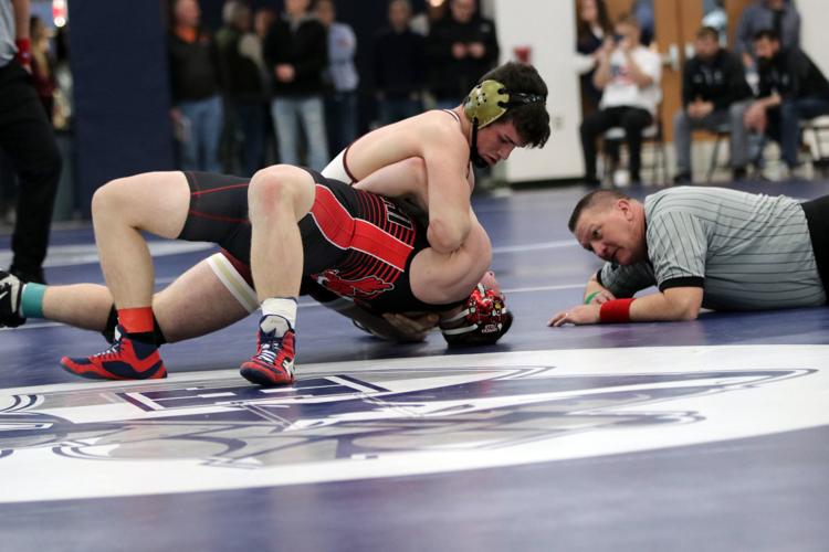 Menomonie at Divison 1 wresting regional at Hudson 2-15-20