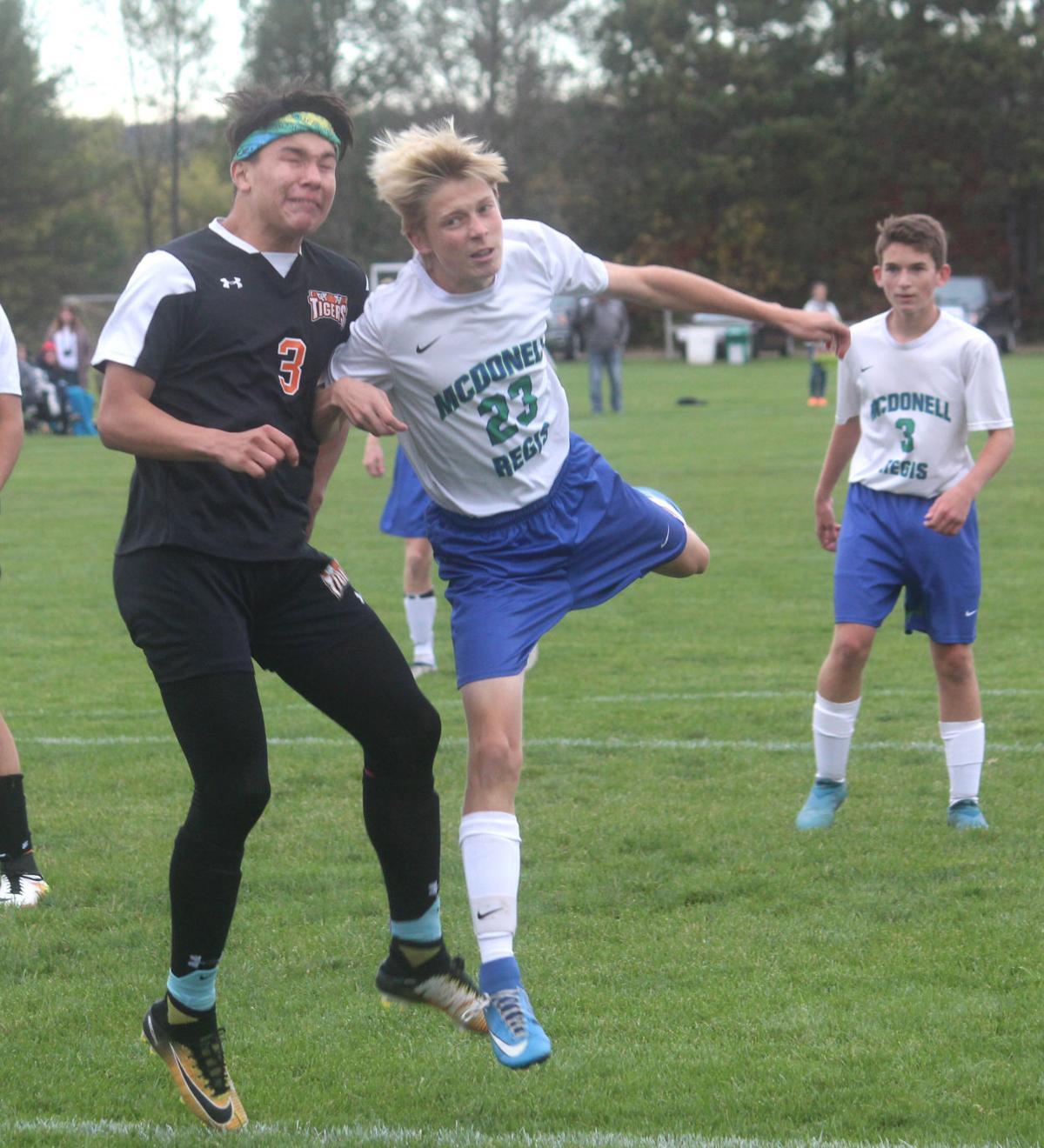 McDonell/Regis vs Black River Falls boys soccer 10-10-17