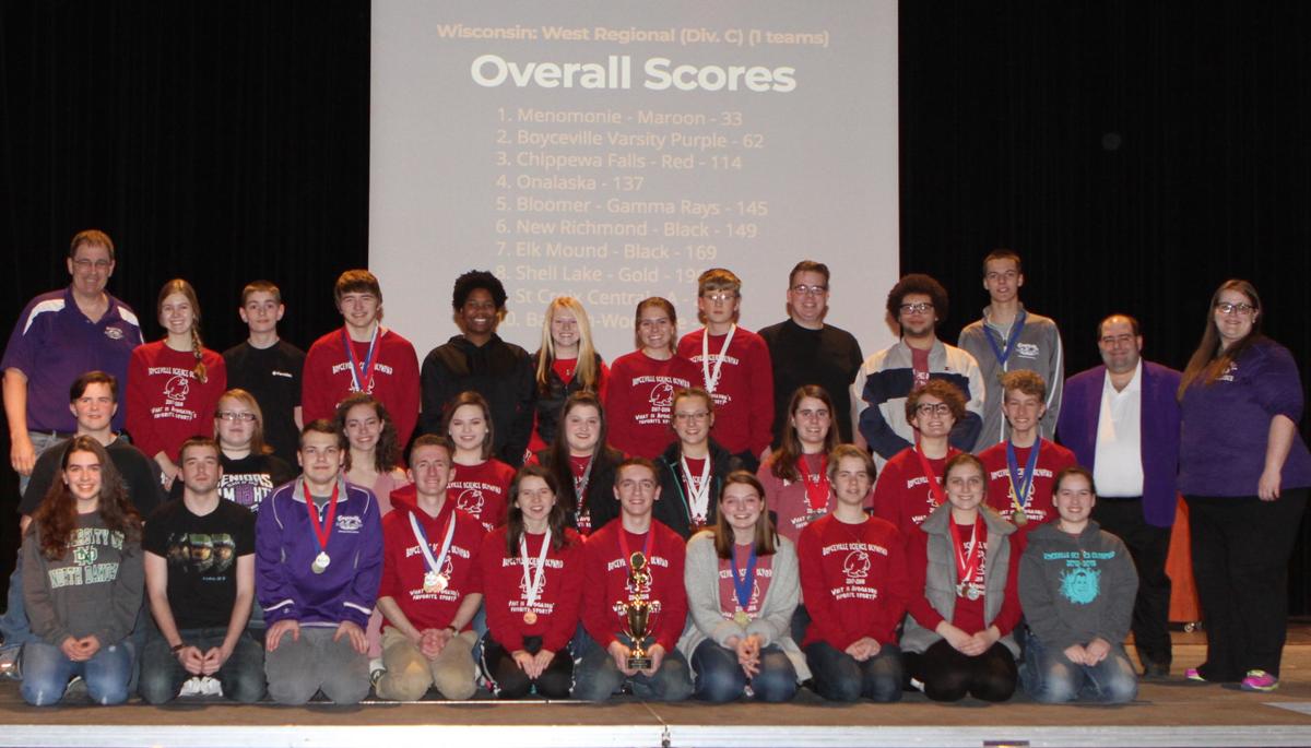 Boyceville Hs Science Olympiad Team Earns Regional Runner Up Team