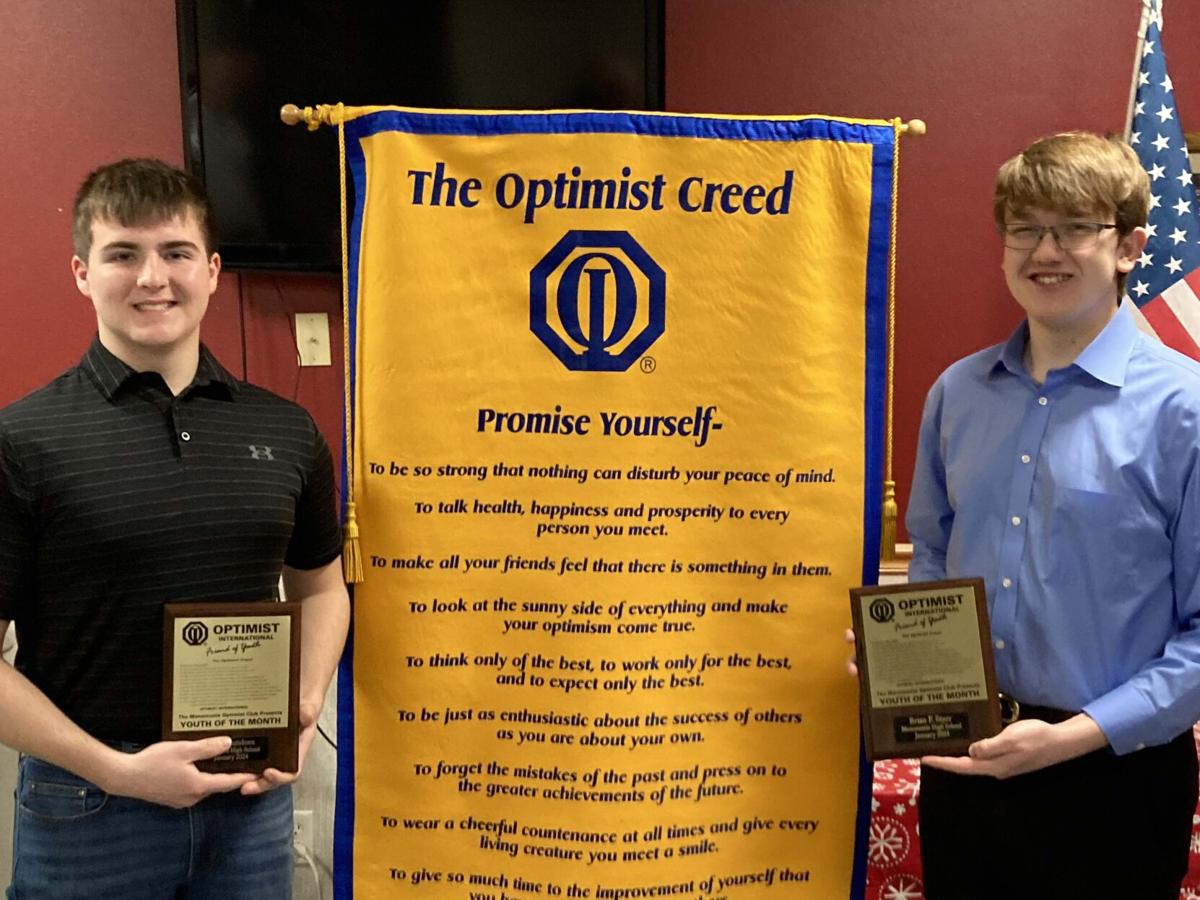 January Optimist Youth of the Month