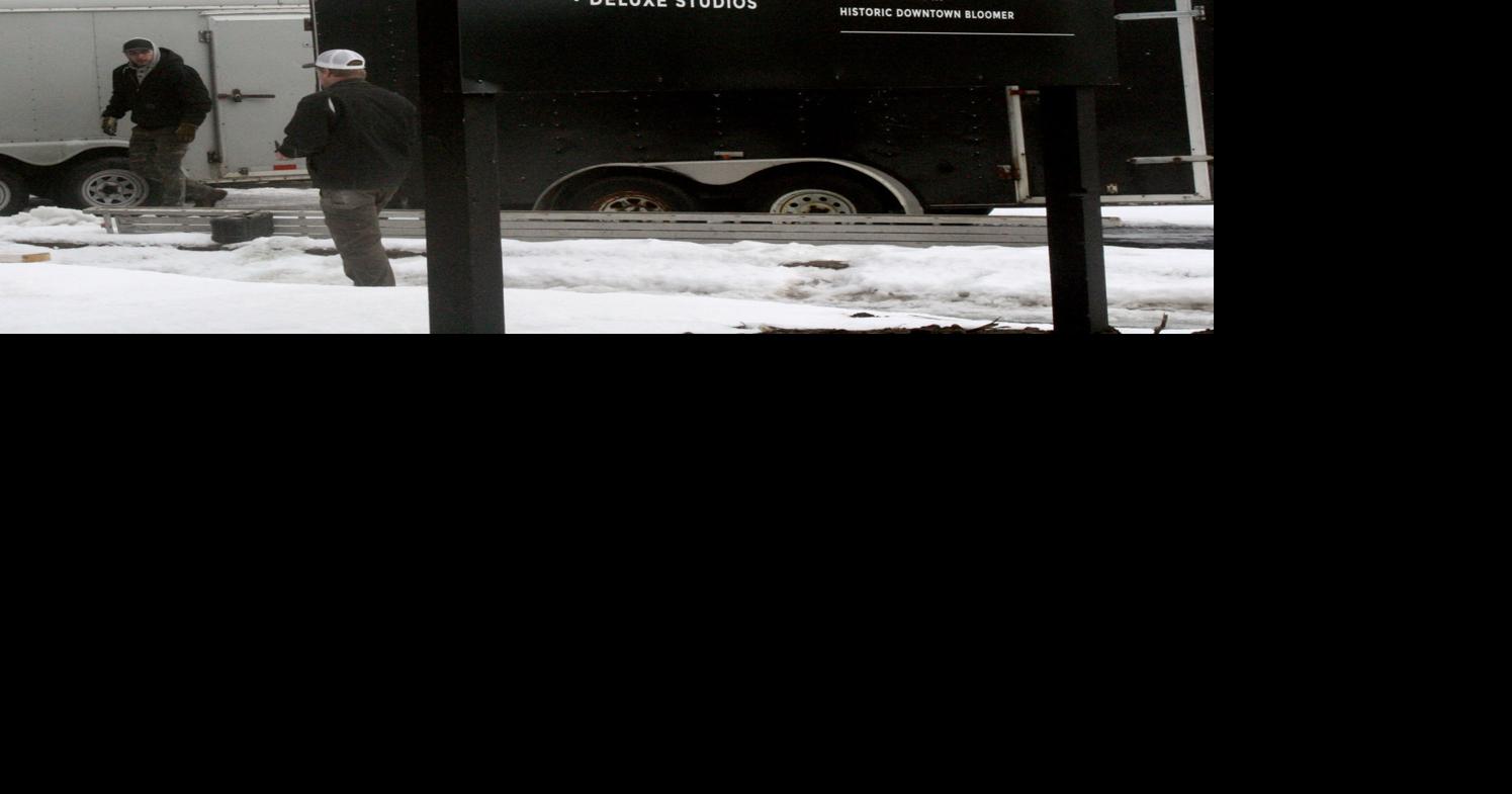 Old school apartment building in Bloomer