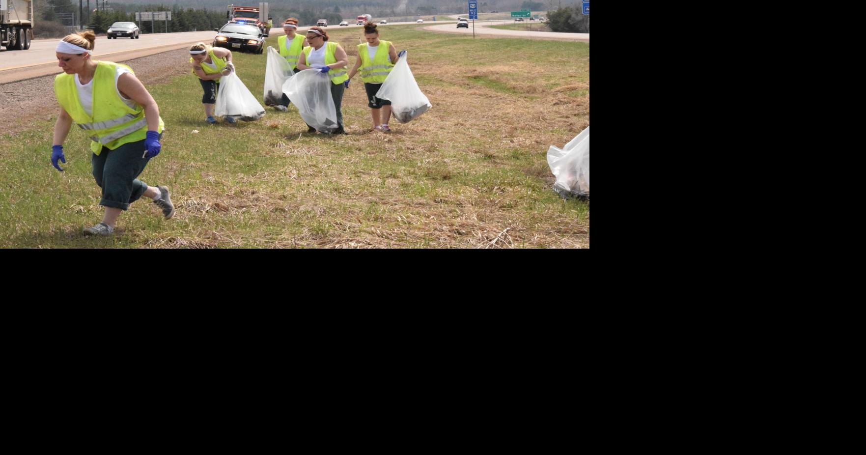Chippewa County Jail's female inmates participate in annual clean up
