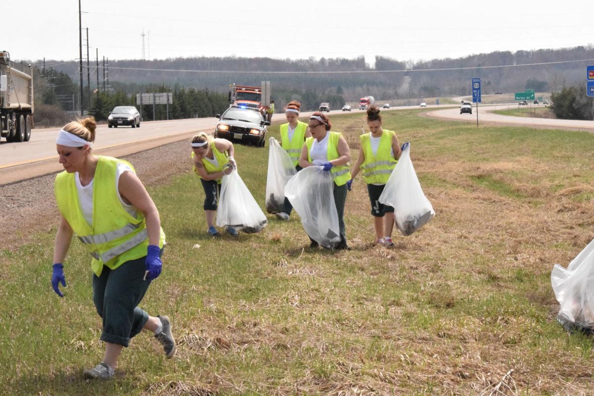 Chippewa County Jail's female inmates participate in annual clean up