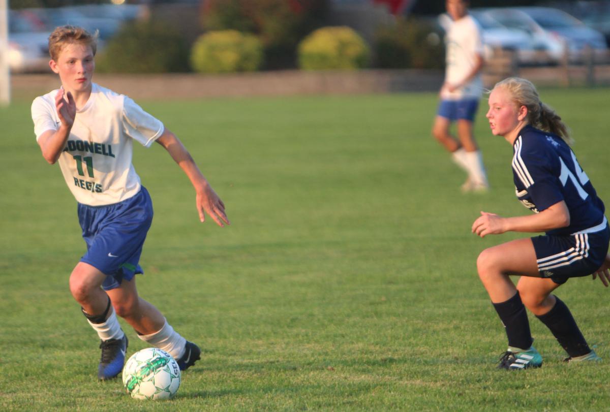 Columbus Catholic at McDonell/Regis boys soccer 9-12-17