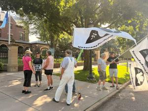 Peace groups call McCollum’s defense work a ‘betrayal’; GOP rival calls it ‘the swamp’