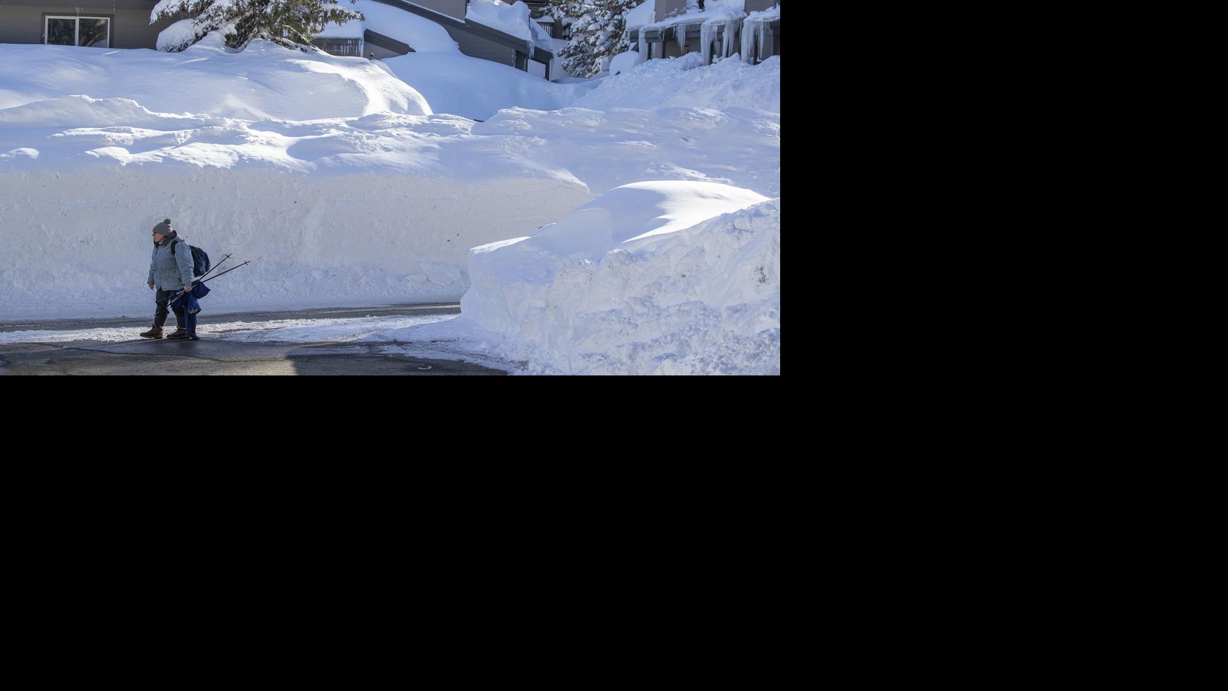 Photos of a 'Mammoth' snowfall: California town gets hit with 10 feet