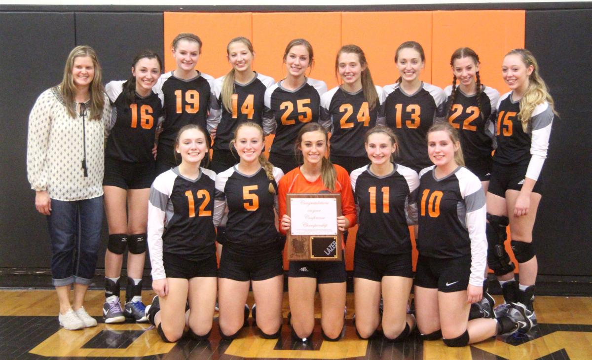 Bloomer volleyball at Heart O' North Conference quad