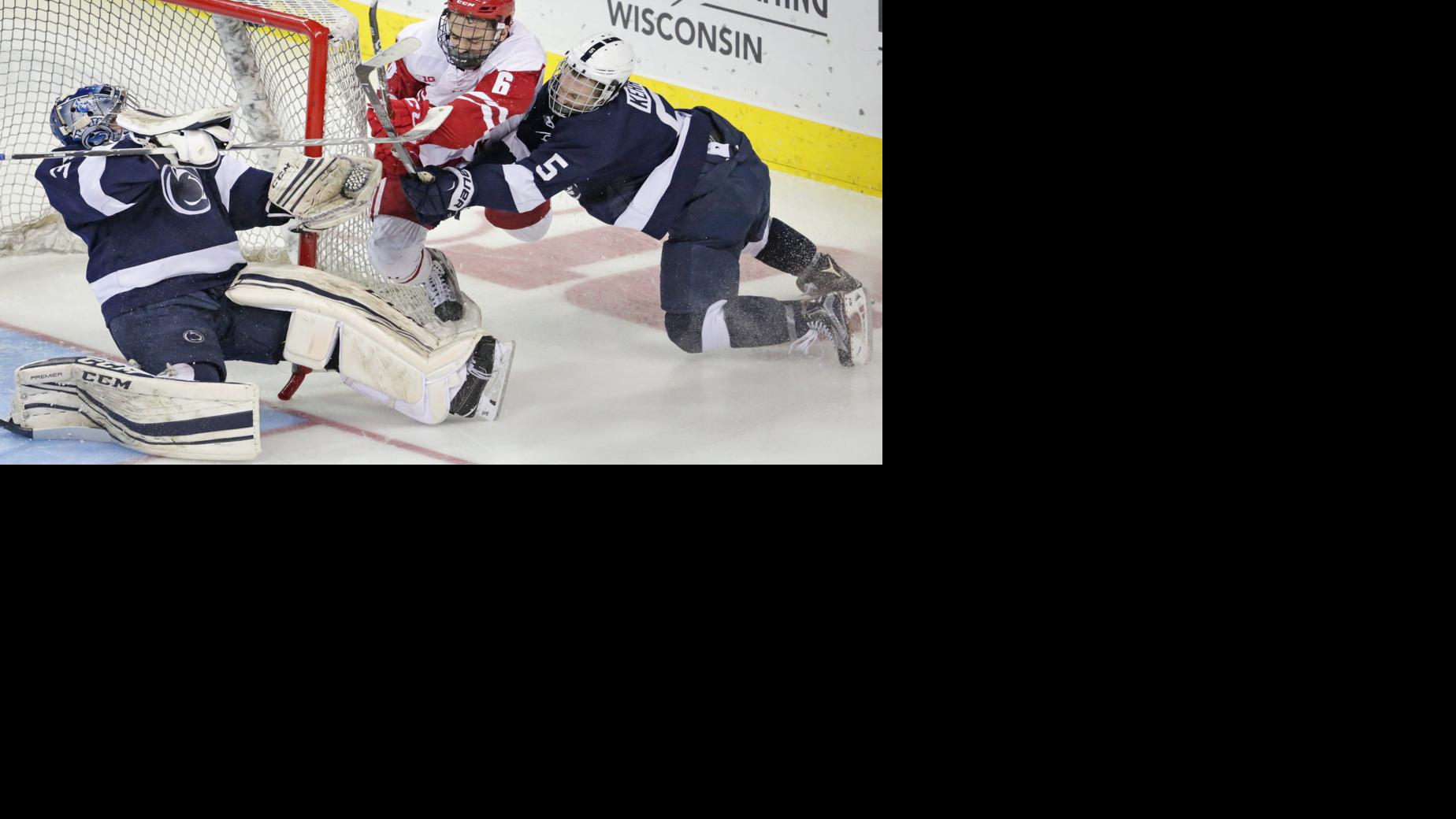 Badgers men's hockey Blocking shots with the game' for