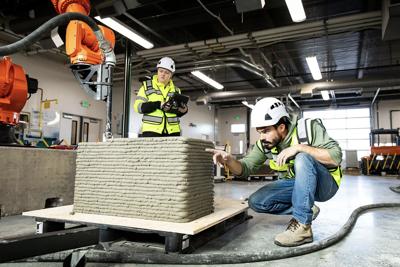 3D printed concrete
