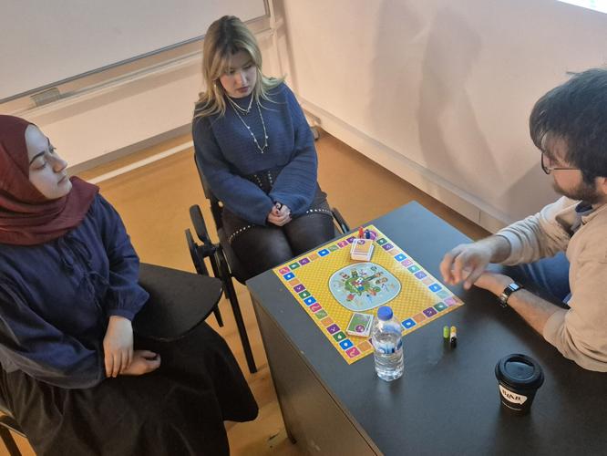 Turkish students role-playing