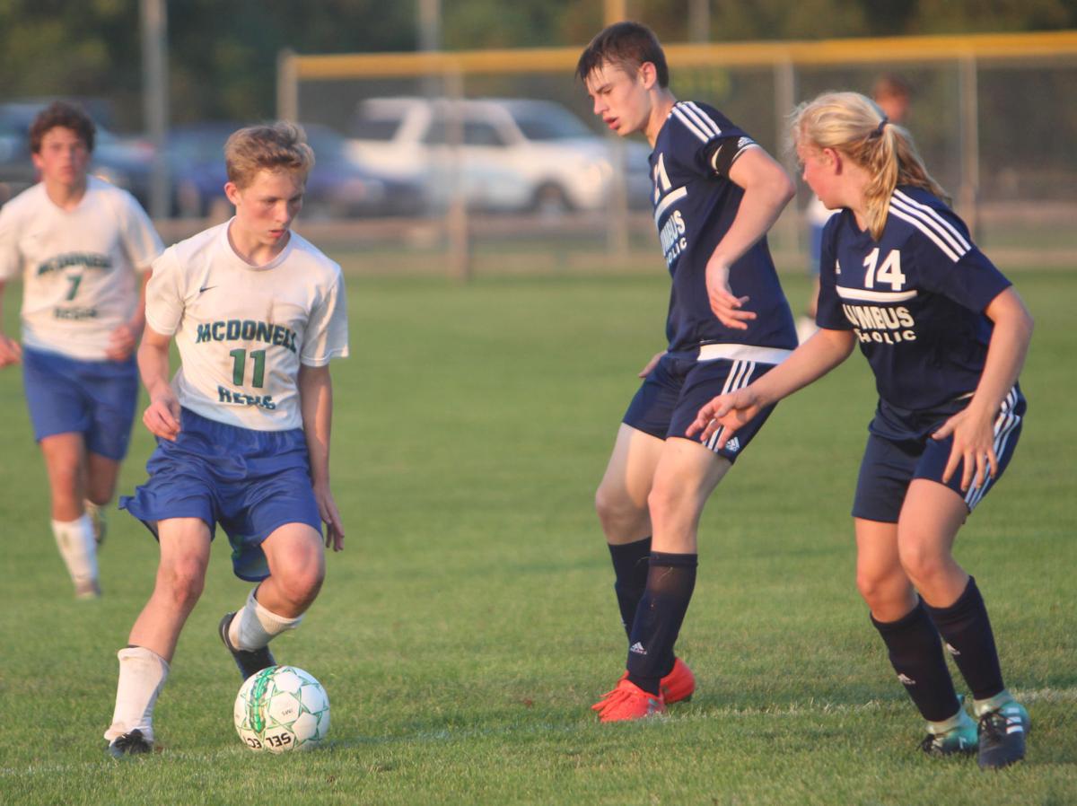 Columbus Catholic at McDonell/Regis boys soccer 9-12-17
