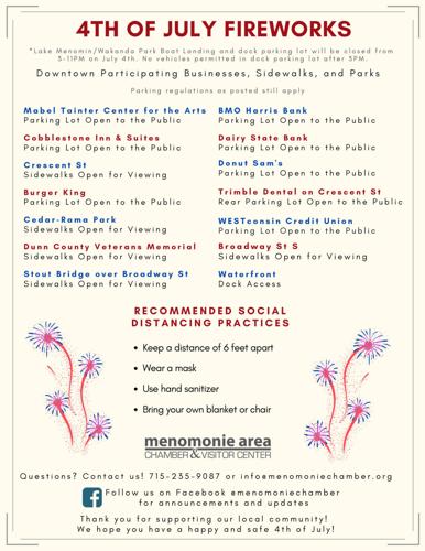 Menomonie fireworks participating businesses