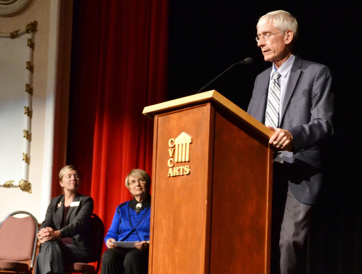 Tony Evers at the Heyde