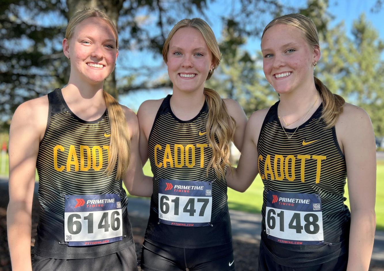 Triplets bring 'different fonts' to Cadott cross country