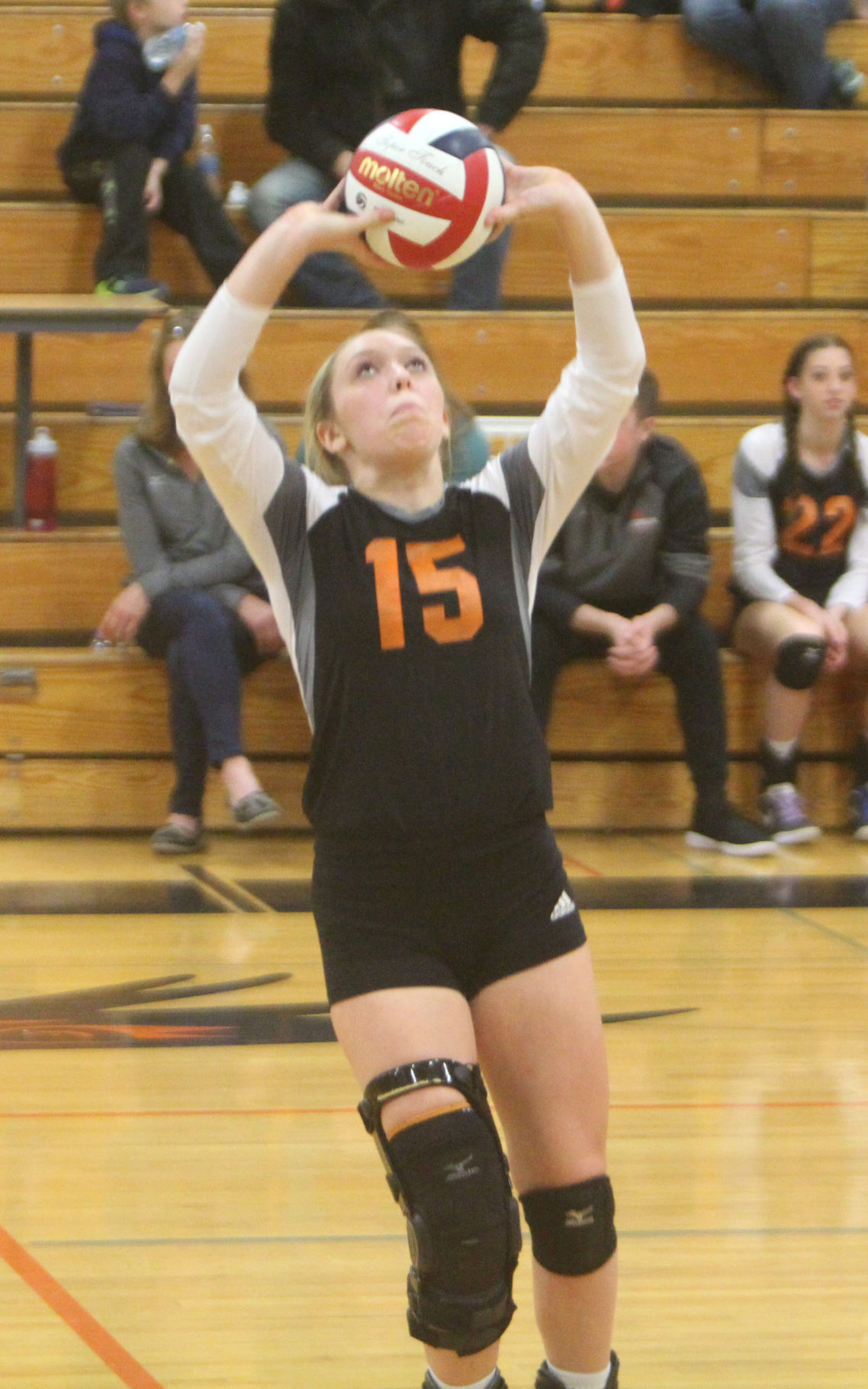 Bloomer volleyball at Heart O' North Conference quad