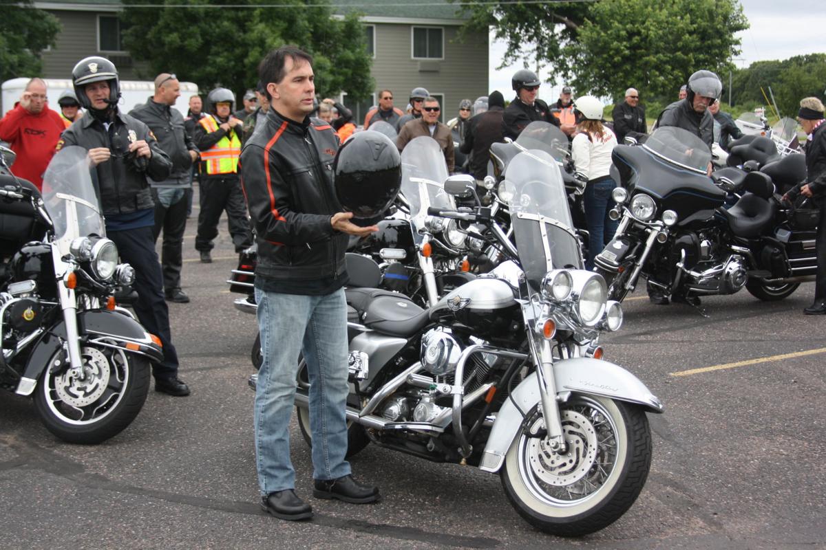 Walker in Chippewa Falls to kick off Day 2 of annual motorcycle ride