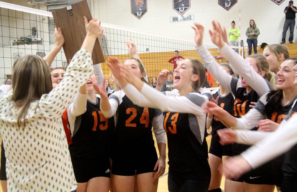 Bloomer volleyball at Heart O' North Conference quad