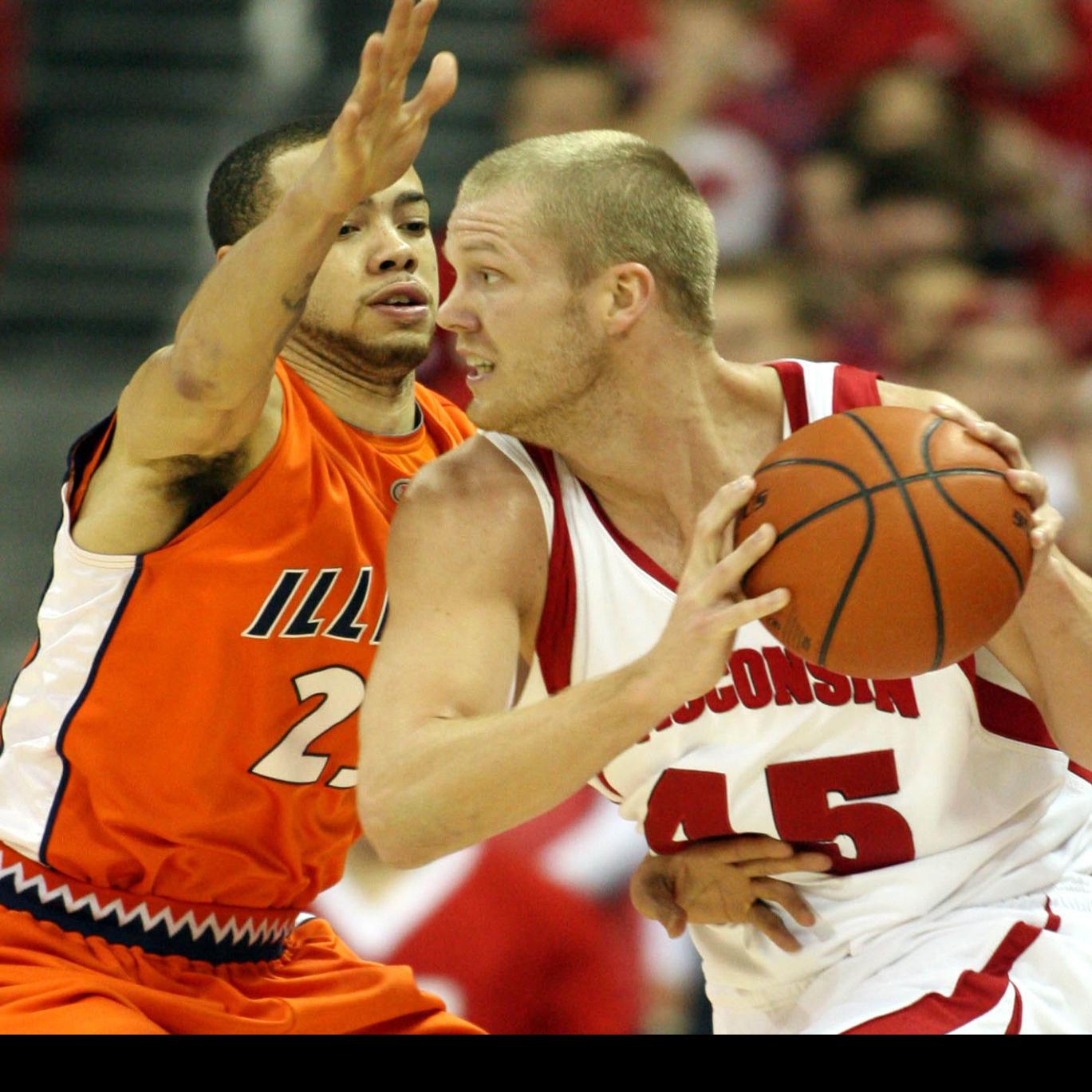 Badgers Men S Basketball Joe Krabbenhoft Brings Sweat And Blood