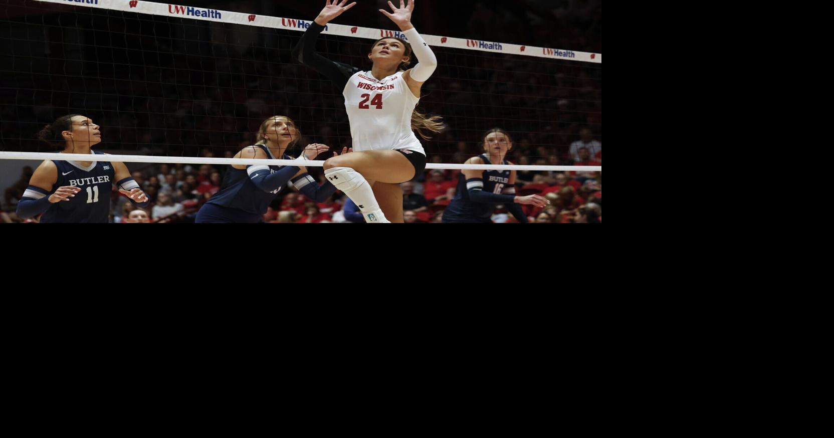 Wisconsin volleyball closes preseason play with statement after sweeping Butler