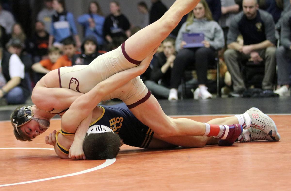 Division 1 wrestling sectionals in Marshfield 2-17-24