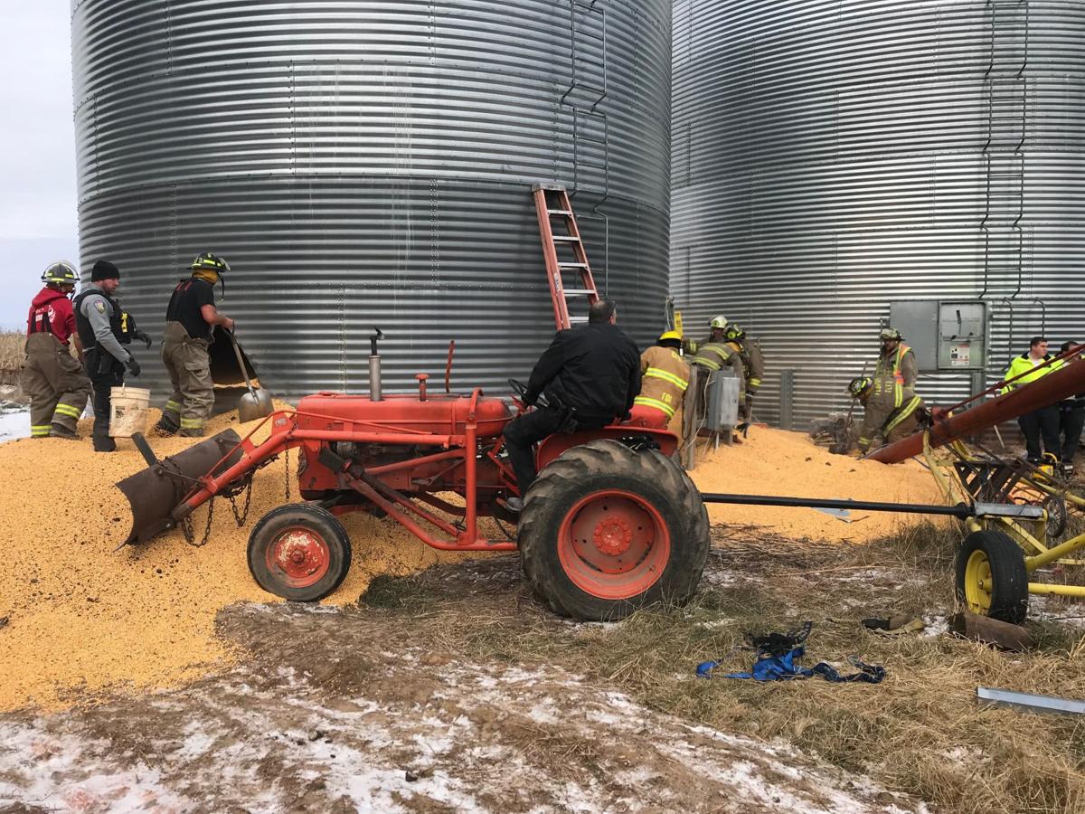 Man dies after rescue from corn bin