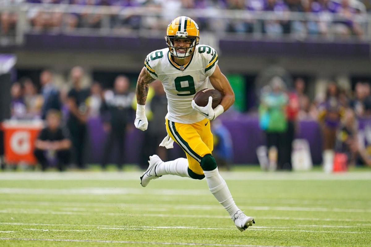 Packers' rookie Christian Watson laments game-starting drop