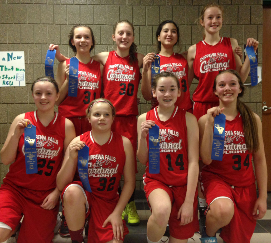 Seventh Grade White Cardinal Flight Basketball Team