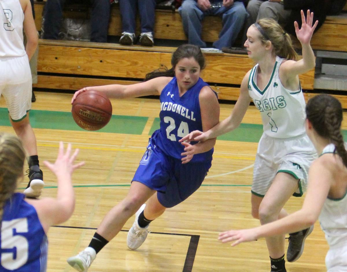 Prep Girls Basketball Eau Claire Regis Defense Stymies Mcdonell