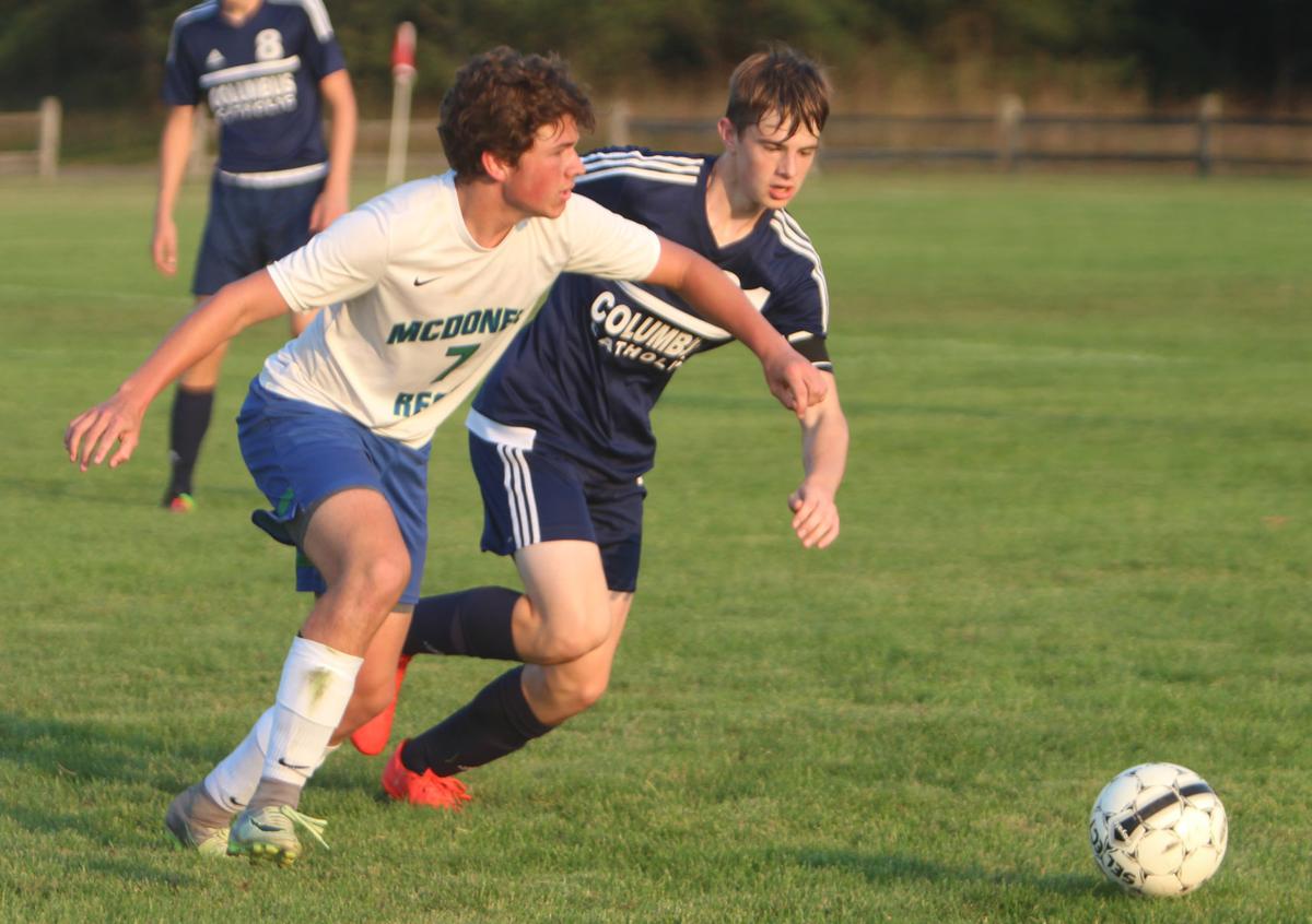 Columbus Catholic at McDonell/Regis boys soccer 9-12-17