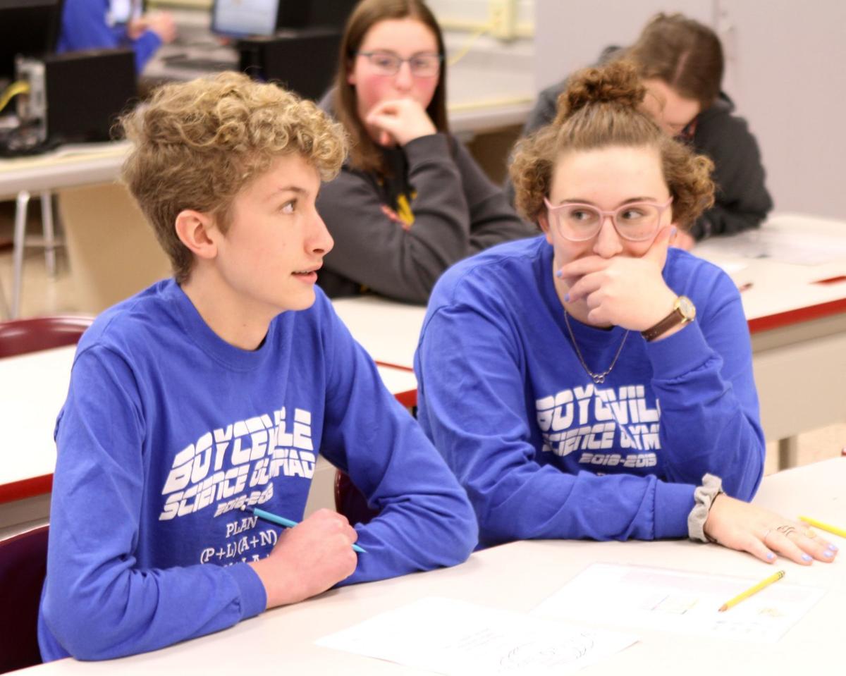 Boyceville, Menomonie science olympiad students compete