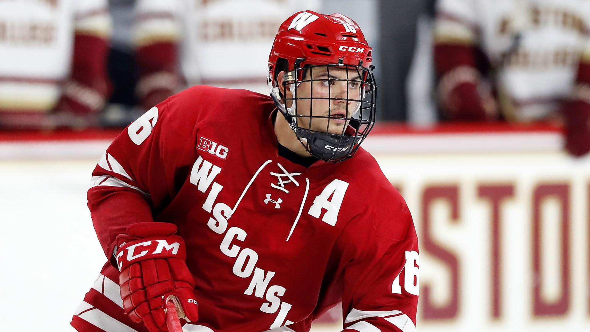 High Octane Offenses In Spotlight When Wisconsin Badgers Men S Hockey Team Plays At Penn State College Hockey Chippewa Com