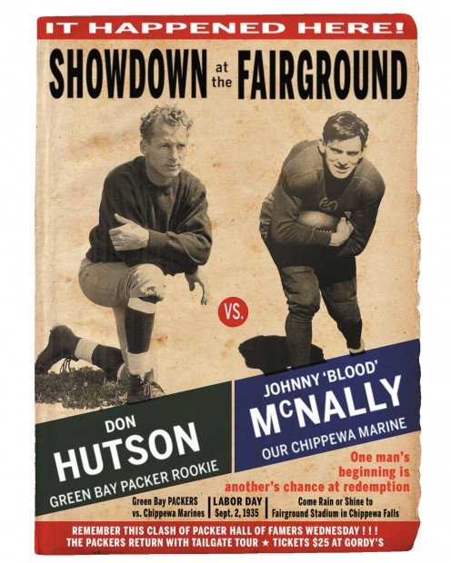 Hutson s career began with the Packers in first barnstorming game