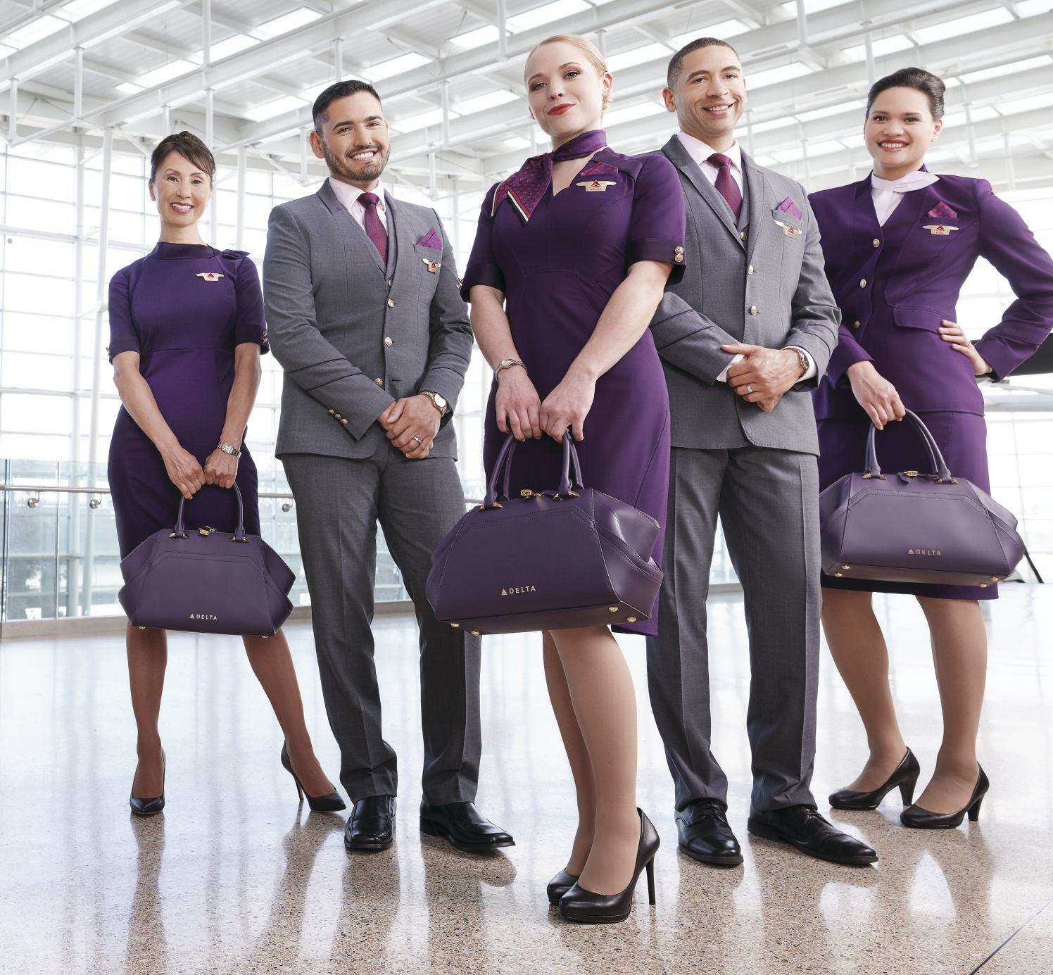 delta flight attendant luggage