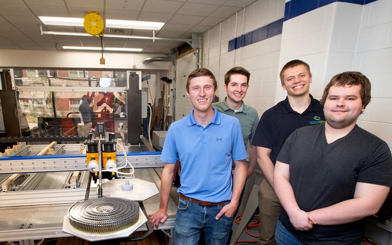 UW-STout students help automate box frame production 1