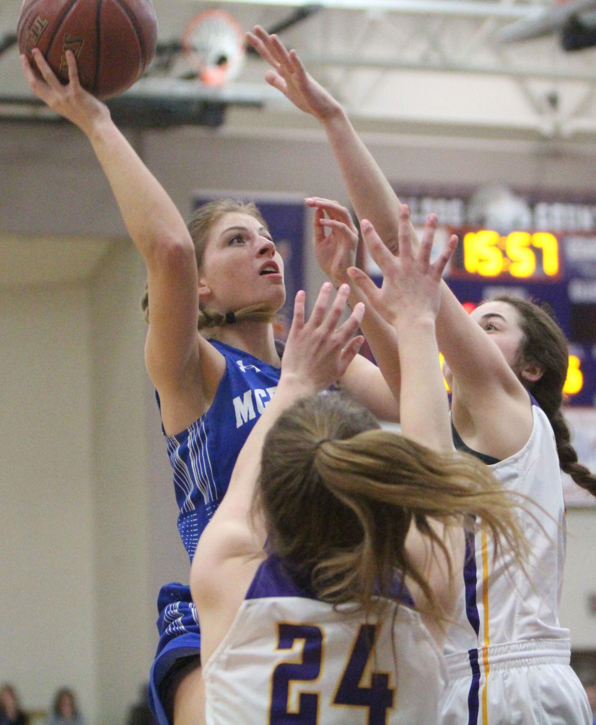Prep Girls Basketball Sectionals Mcdonell Falls To Clayton In