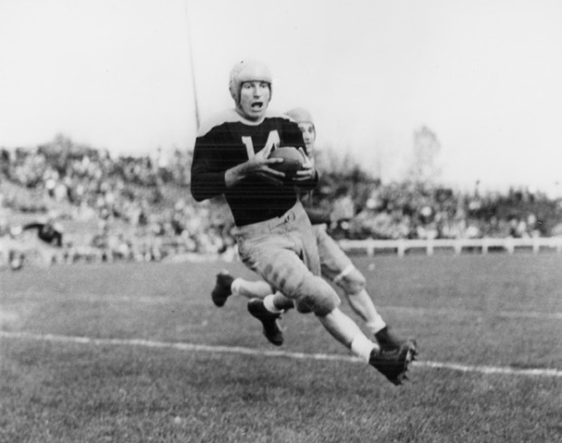 Hutson s career began with the Packers in first barnstorming game