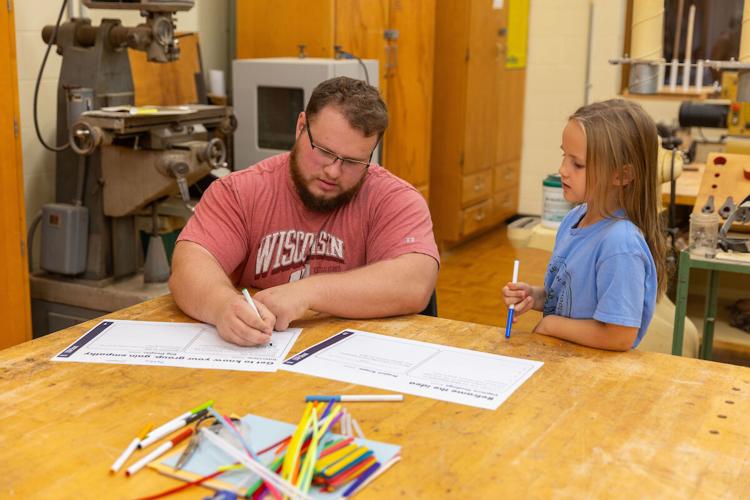 1st Graders and UW-Stout Students collaborate-design a toy