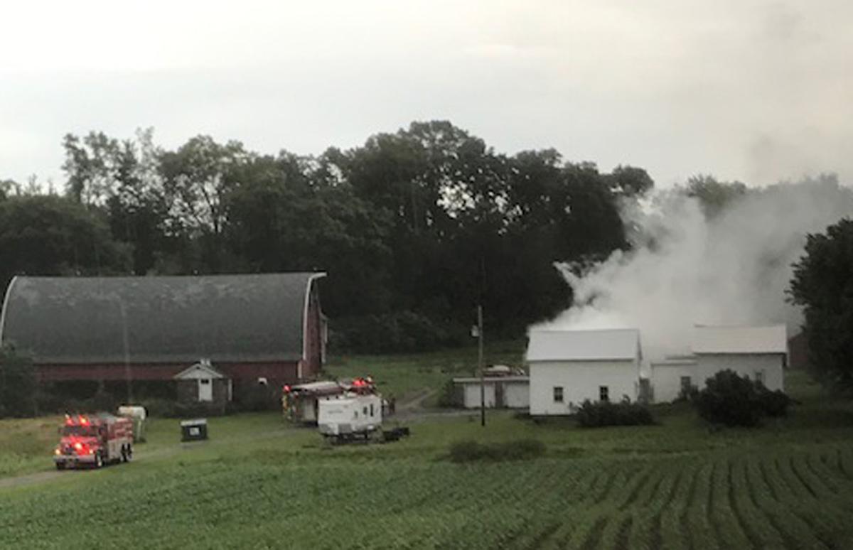 Fire damages town of Howard residence