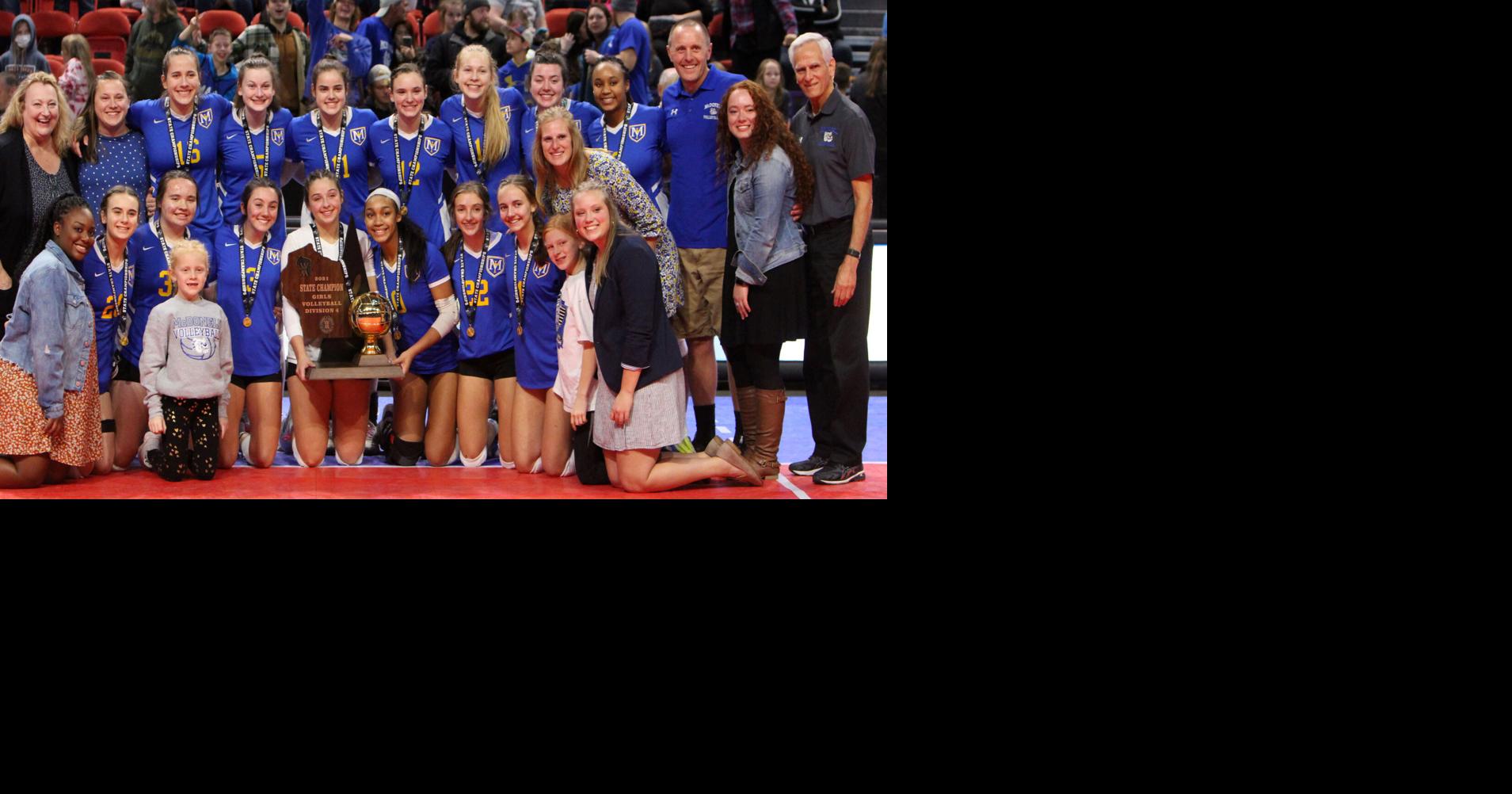 Prep Volleyball Division 4 State McDonell volleyball sweeps Wabeno