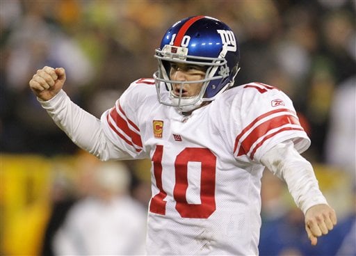 NY Giants' Eli Manning vs. Green Bay Packers' Aaron Rodgers will